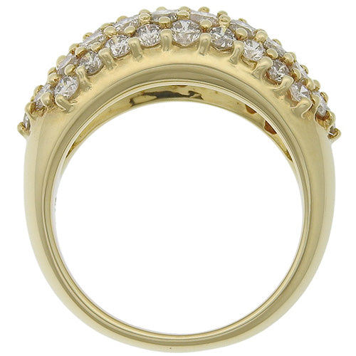 ダイヤモンド リング D2.50 K18 イエローゴールド YG