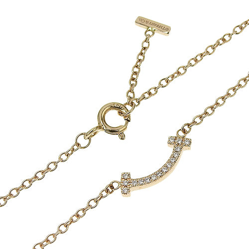 スマイル ミニ ブレスレット ダイヤモンド K18 ピンクゴールド PG