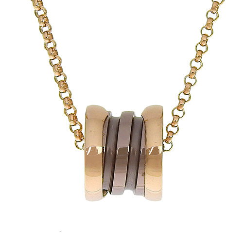 B.zero1 necklace in 18K pink gold and PG metal