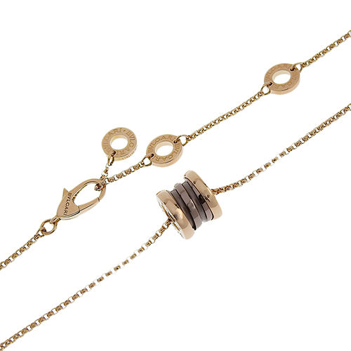 ビー・ゼロワン ネックレス K18 ピンクゴールド PG メタル