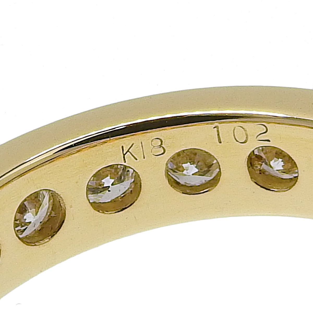 フルエタニティ ダイヤモンドリング D1.02 K18 イエローゴールド YG