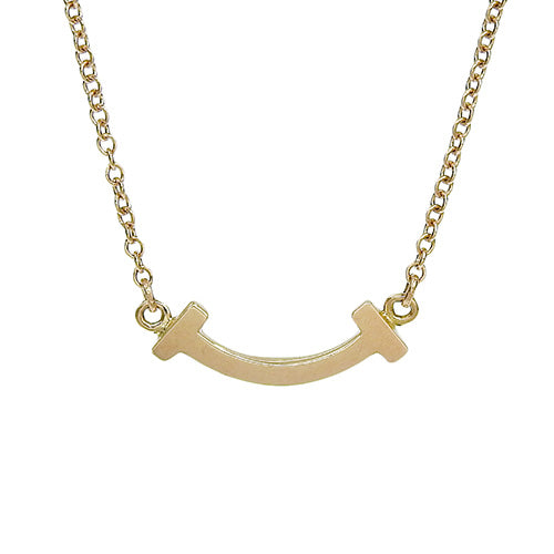 迷你微笑吊坠 K18 粉红金 PG