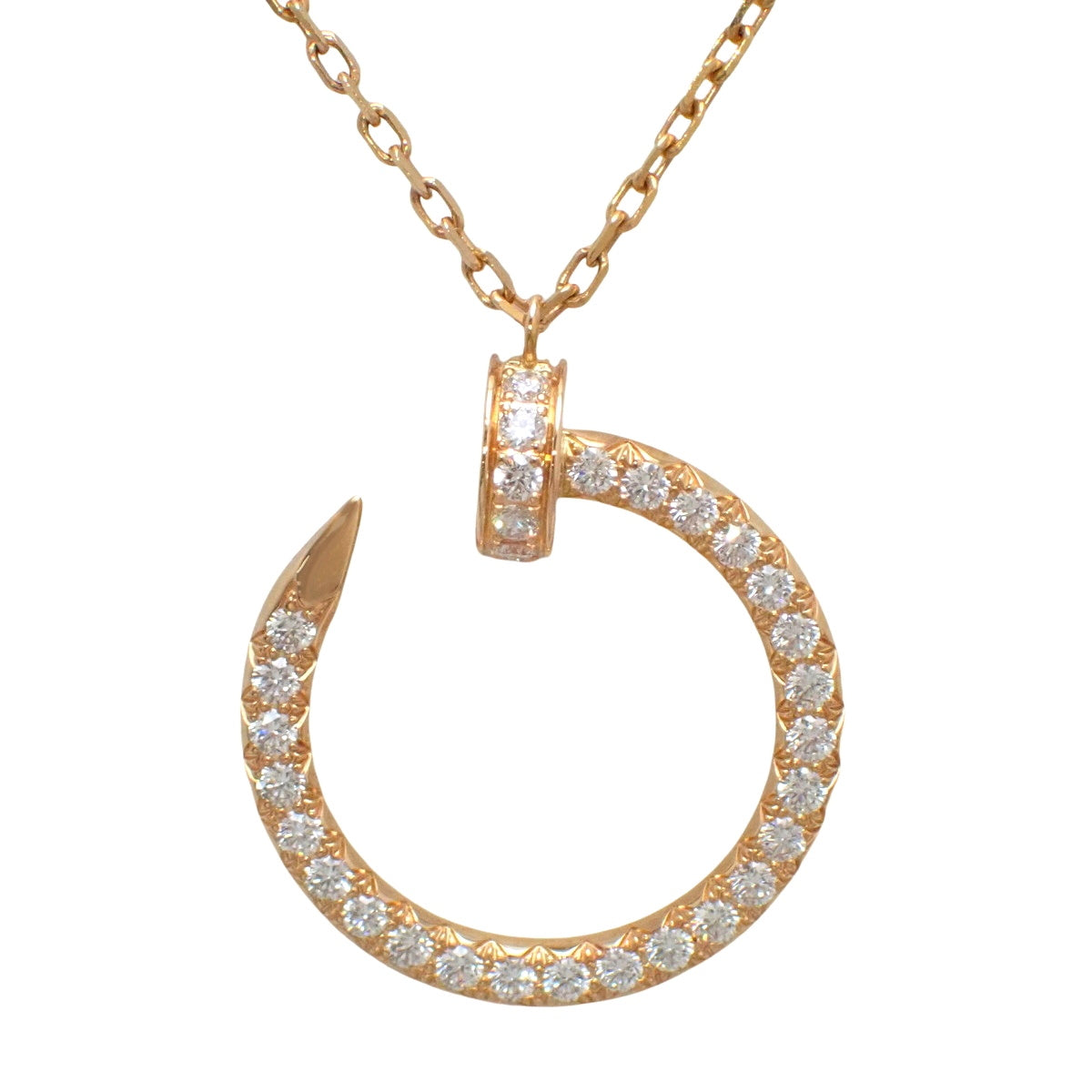 Juste un Clou pendant in 18K pink gold with diamonds