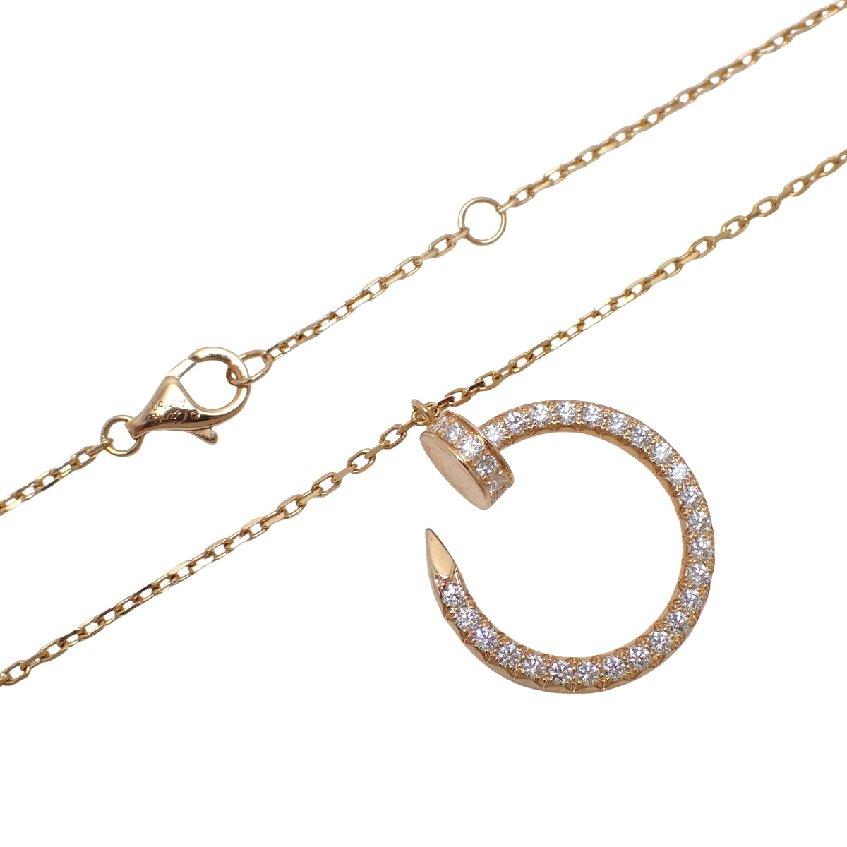 Juste un Clou pendant in 18K pink gold with diamonds