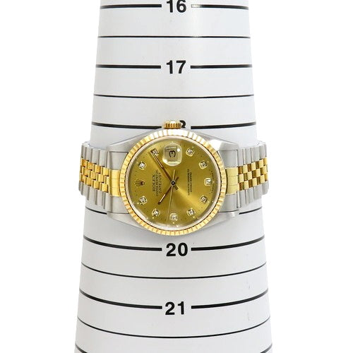 【附保修卡】16233G 日志型 36 SS×YG S号 自动上链 金色