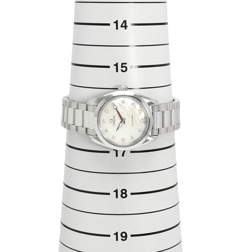 220.10.28.60.55.001 Seamaster Aqua Terra 150M Stainless Steel Quartz White Shell 12PD