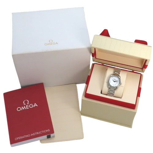 220.10.28.60.55.001 Seamaster Aqua Terra 150M Stainless Steel Quartz White Shell 12PD