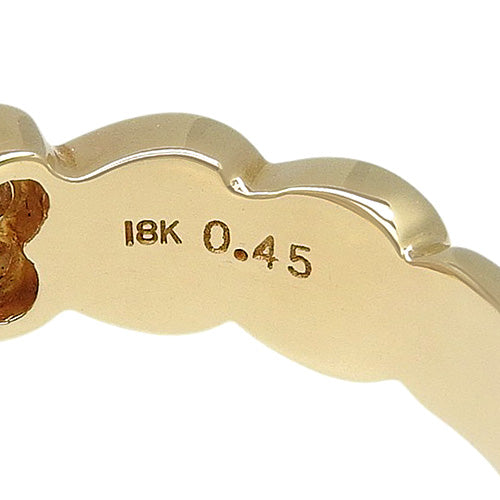 18K 黄金 (YG) 红宝石和钻石戒指 R0.45/D0.43