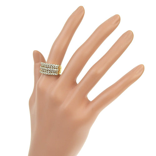 Line Diamond Ring D1.86 K18 Yellow Gold YG