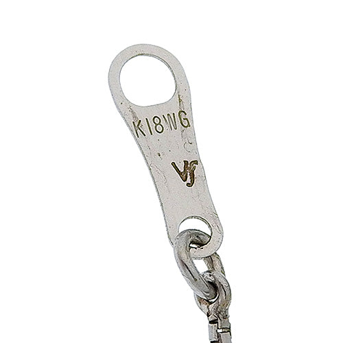 粉红钻石心形项链 D0.214,0.10/PD0.02 K18 白金 WG