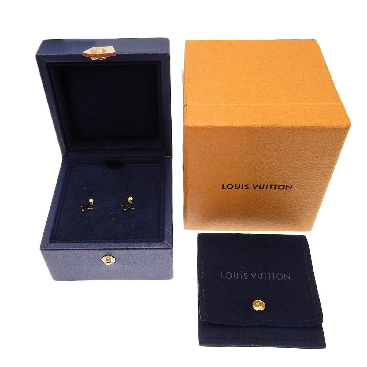 ピアス LV ピュス モノグラム ダイヤモンド ダイヤモンド K18 ピンクゴールド PG