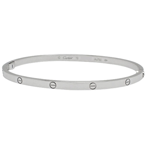LOVE Bracelet Small K18 White Gold WG
