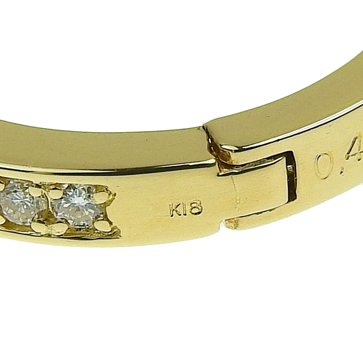 钻石耳环 D0.47,0.47 K18 黄金 YG