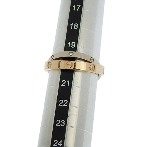 Be Love Ring Diamond K18 Pink Gold PG K18 White Gold WG