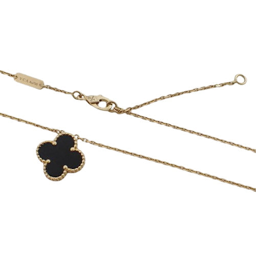 Vintage Alhambra pendant with onyx and 18K yellow gold (YG)
