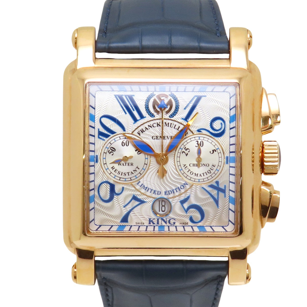 10000KCC Conquistador King Chronograph PG/Alligator Automatic White