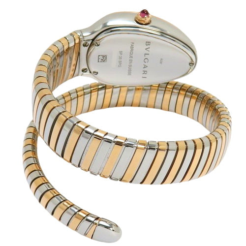 Serpenti Tubogas SP35SPG SS/PG Quartz Silver