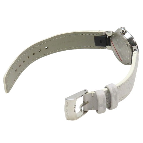 QA109 Tambour Slim SS 石英白色钻石表圈贝壳表壳