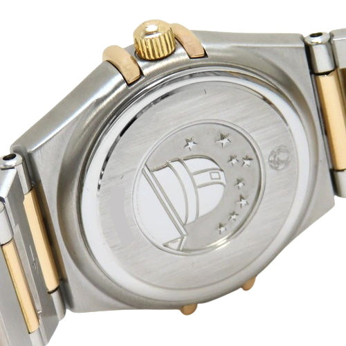 1360.72 コンステレーション K18PG×SS クオーツ ホワイト シェル文字盤 ダイヤベゼル