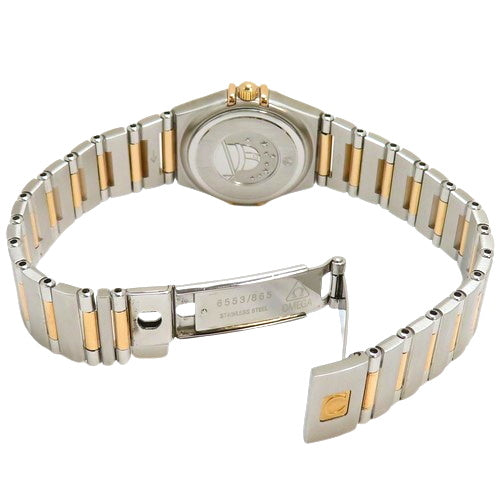 1360.72 コンステレーション K18PG×SS クオーツ ホワイト シェル文字盤 ダイヤベゼル