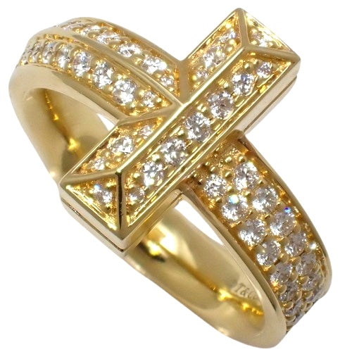 T One Ring with Diamond, D0.54, 18K Yellow Gold, YG