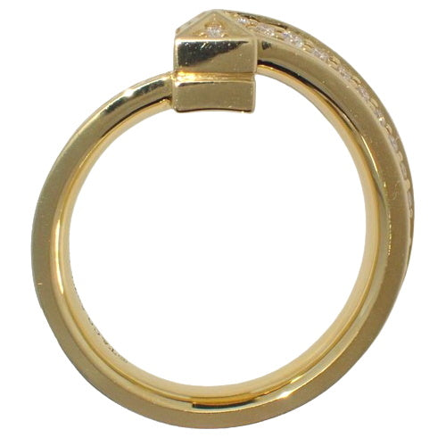 T One Ring with Diamond, D0.54, 18K Yellow Gold, YG