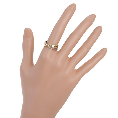 Trinity Ring, Yellow Gold (K18YG), White Gold (K18WG), Pink Gold (K18PG), Accessory, Jewelry
