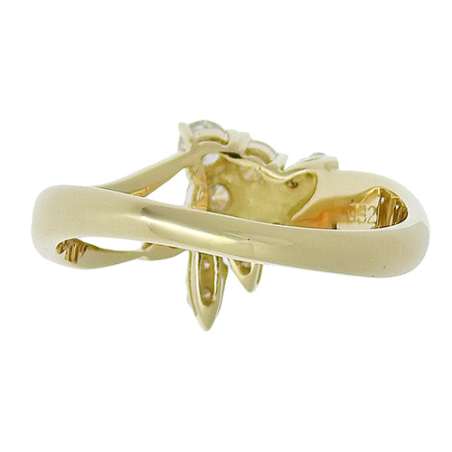 Diamond Ring D0.32 K18 Yellow Gold YG