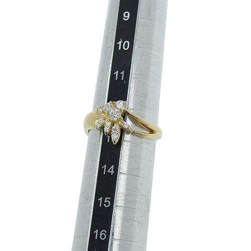 Diamond Ring D0.32 K18 Yellow Gold YG