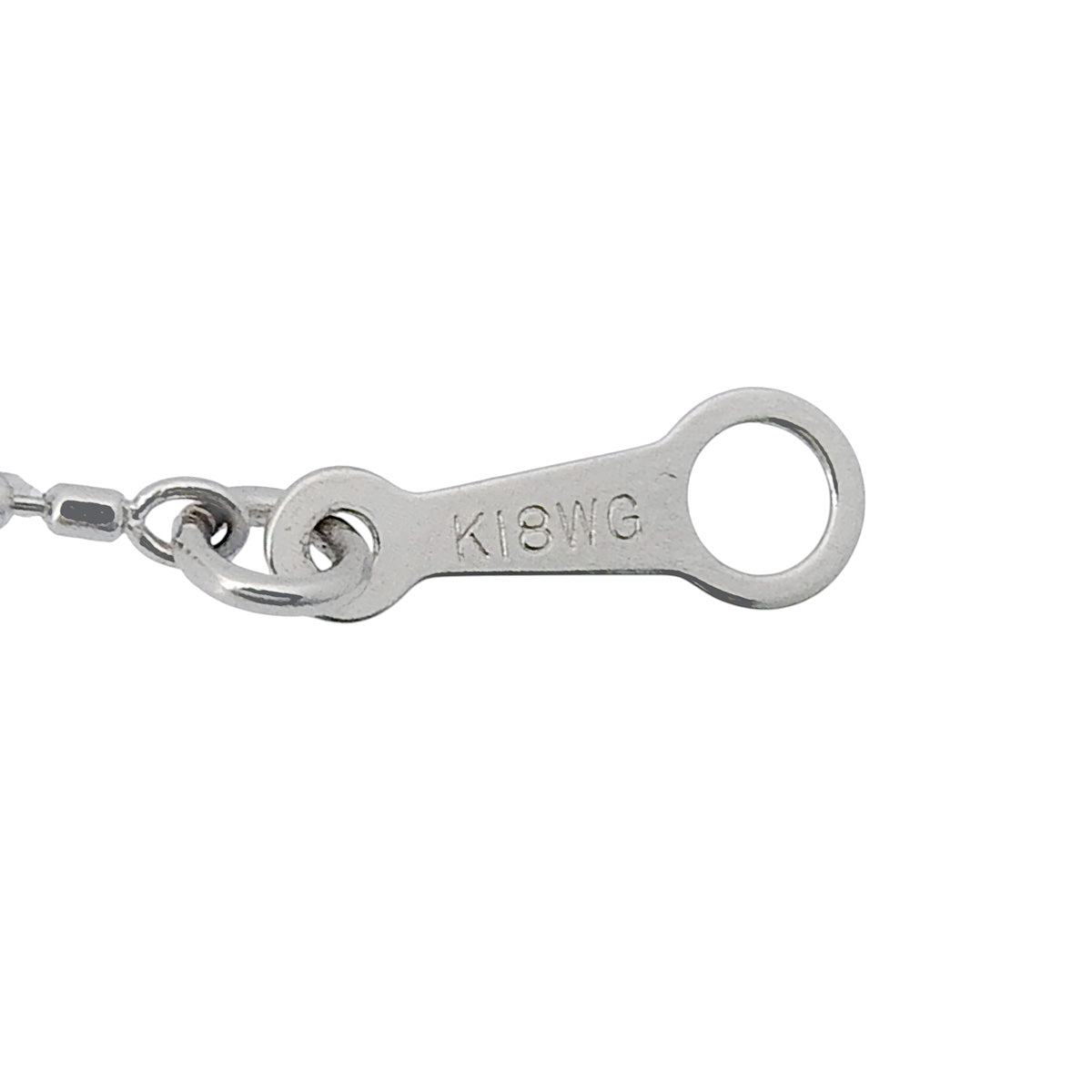 花朵图案钻石项链 0.67K18 白金 WG