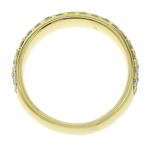 钻石半永恒戒指 D1.03 K18 黄金 YG