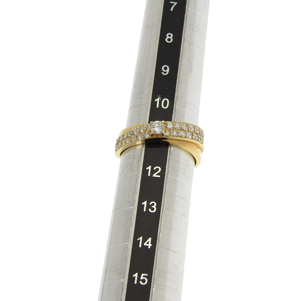 Double Diamond Ring D0.51 K18 Yellow Gold YG