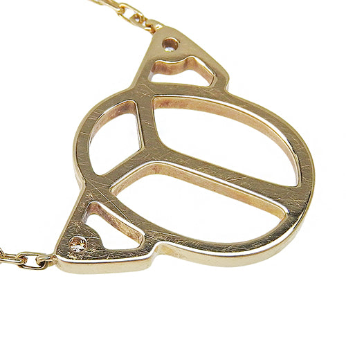 Scarab Necklace with Diamonds and 18K Yellow Gold (YG, 2PD)
