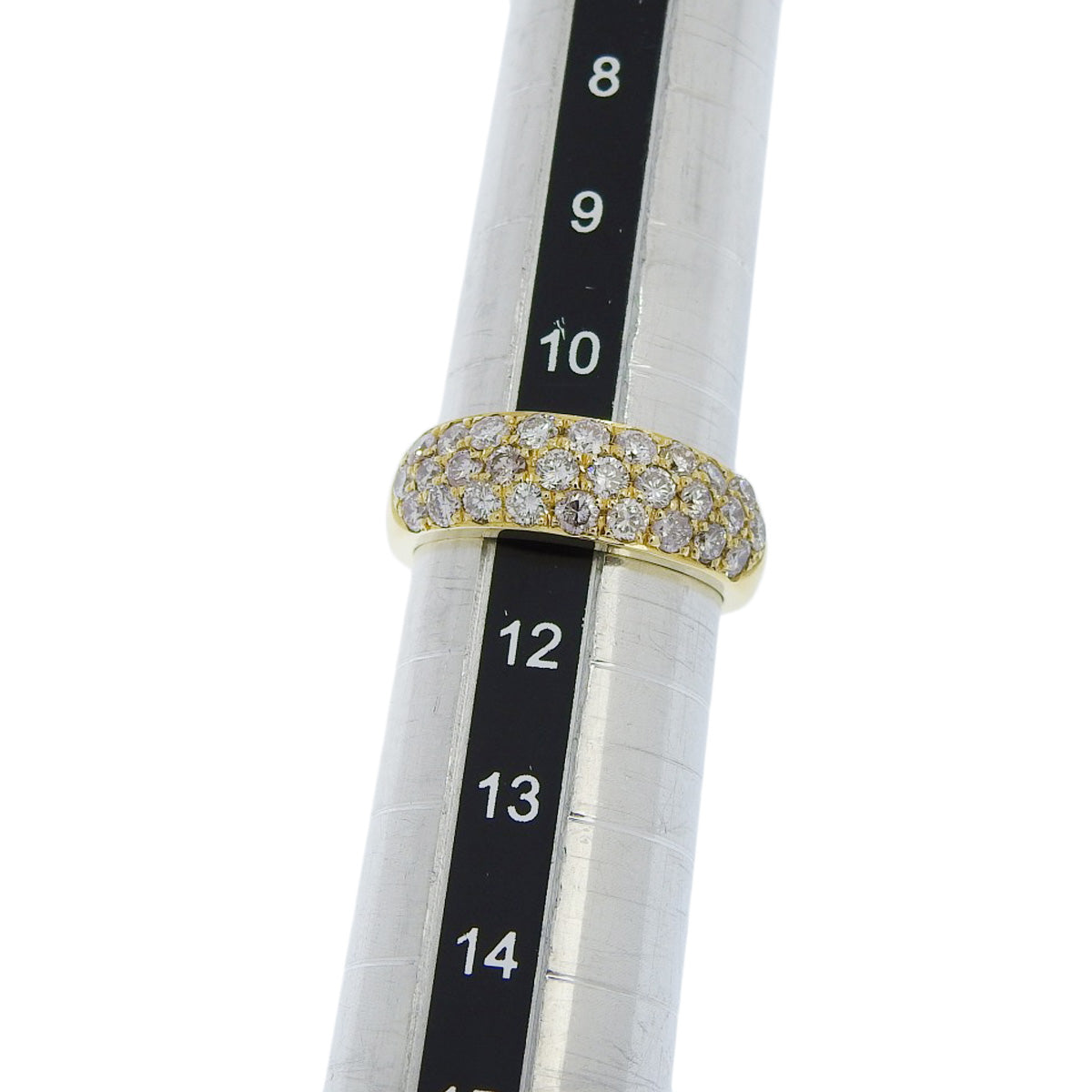 钻石半永恒戒指 D1.211 K18 黄金 YG