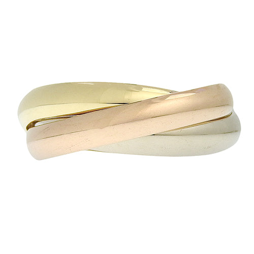 les must de Cartier Trinity Ring in 18K Yellow Gold (YG), 18K Pink Gold (PG), 18K White Gold (WG)