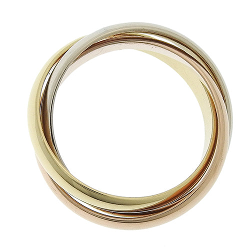 les must de Cartier Trinity Ring in 18K Yellow Gold (YG), 18K Pink Gold (PG), 18K White Gold (WG)