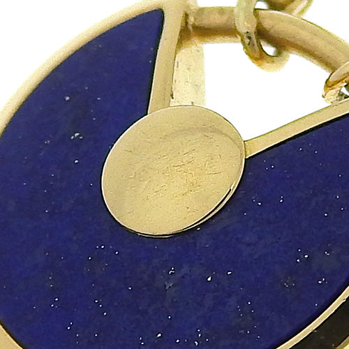 Amulet de Cartier 项链,18K 黄金镶嵌钻石和青金石。