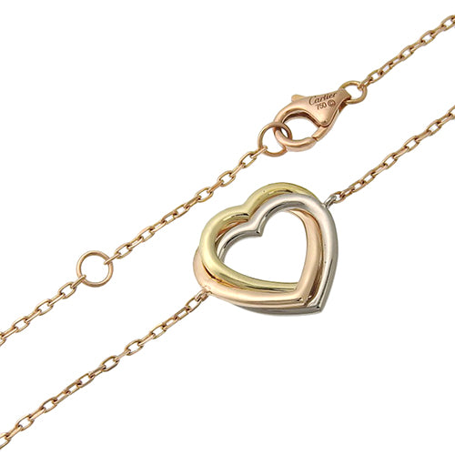 Trinity Heart Bracelet in 18K Yellow Gold (YG), 18K Pink Gold (PG), 18K White Gold (WG)