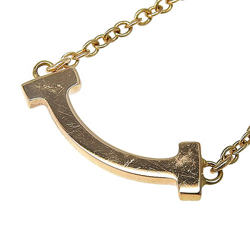 18K 黄金密镶钻石微笑钻石项链