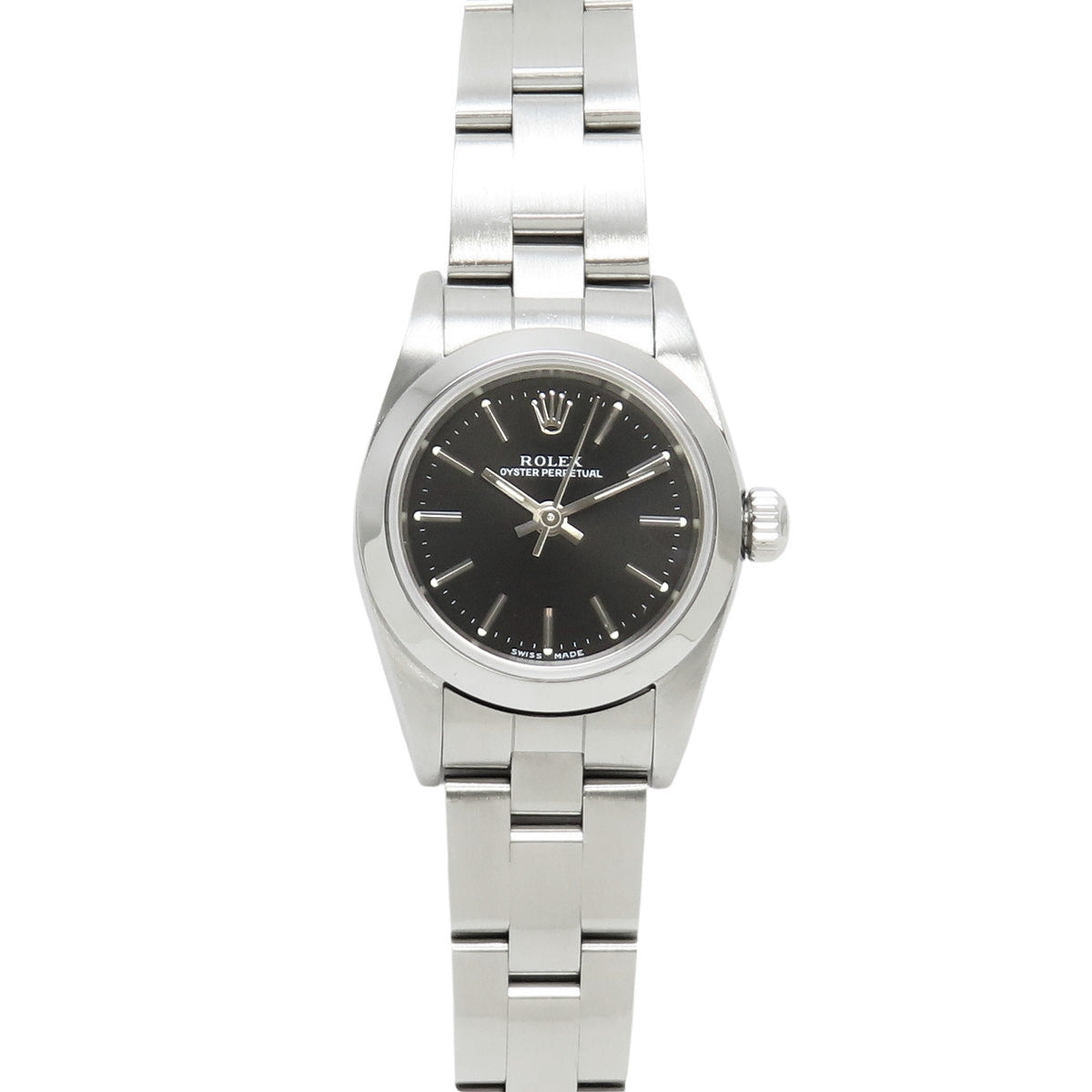 76080 Oyster Perpetual 24 SS F-series Automatic Black Dial