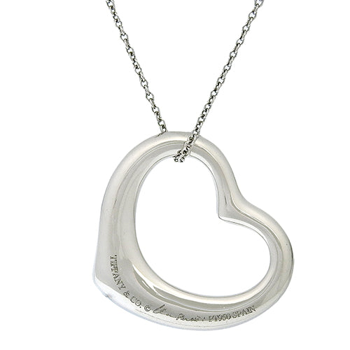 オープンハート ペンダント ダイヤモンド Pt950プラチナ