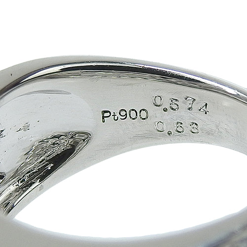 ダイヤモンド リング D0.574,0.63 Pt900プラチナ