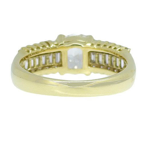 Diamond Ring D0.747,0.58 K18 Yellow Gold YG