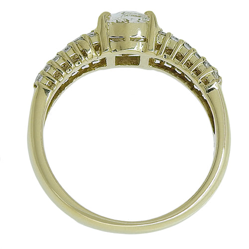 Diamond Ring D0.747,0.58 K18 Yellow Gold YG