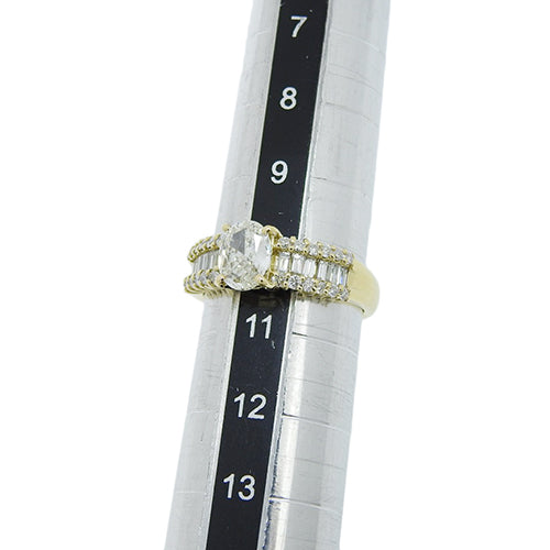 Diamond Ring D0.747,0.58 K18 Yellow Gold YG