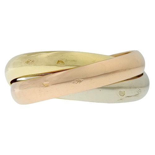 Trinity Ring, Yellow Gold (K18YG), White Gold (K18WG), Pink Gold (K18PG), Accessory, Jewelry
