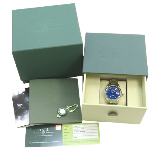 NM9026C-S5CJ-BE 工程师款 俄亥俄州天文台认证计时码表 不锈钢 自动上链 蓝色