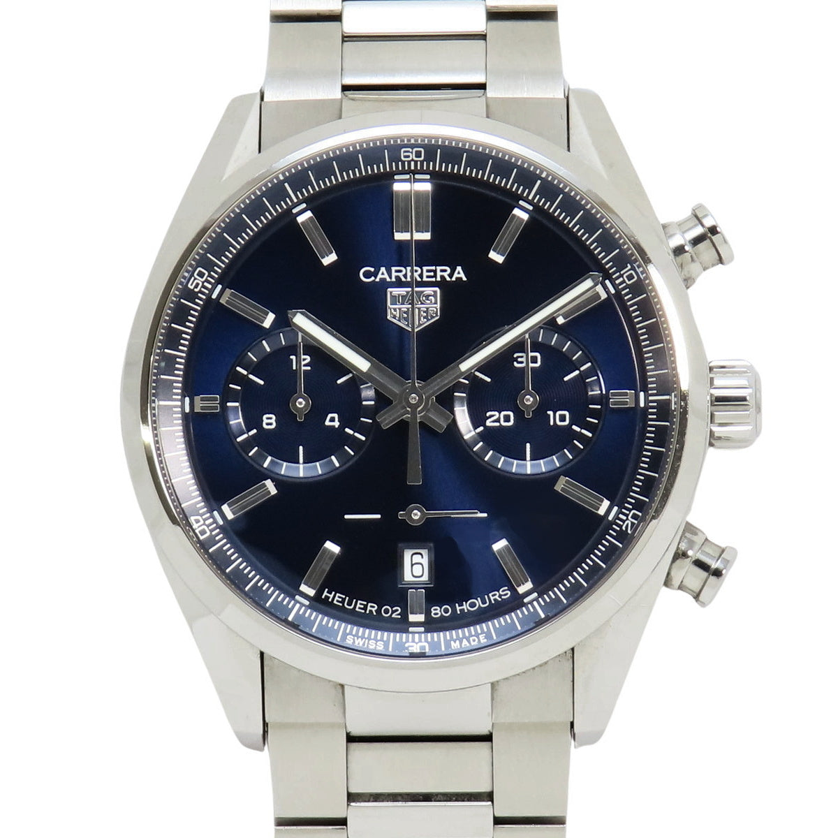 カレラクロノ CBN2011-0 ステンレススチール SS 自動巻き ブルー シルバー