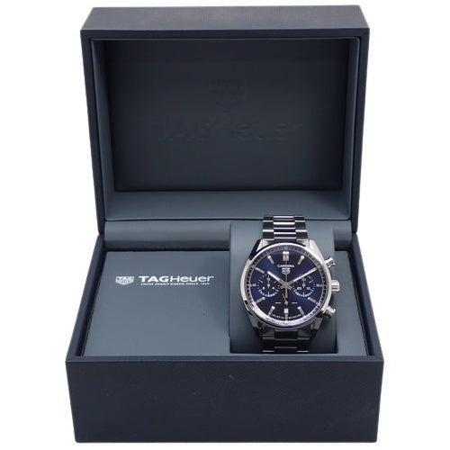 カレラクロノ CBN2011-0 ステンレススチール SS 自動巻き ブルー シルバー