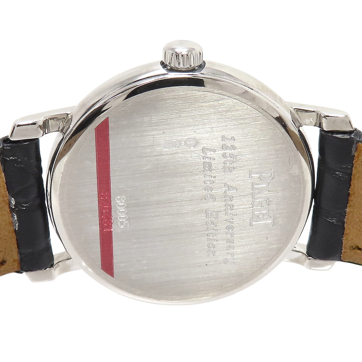 Tradition 125th Anniversary Model 80005 White Gold/Leather Quartz Women's